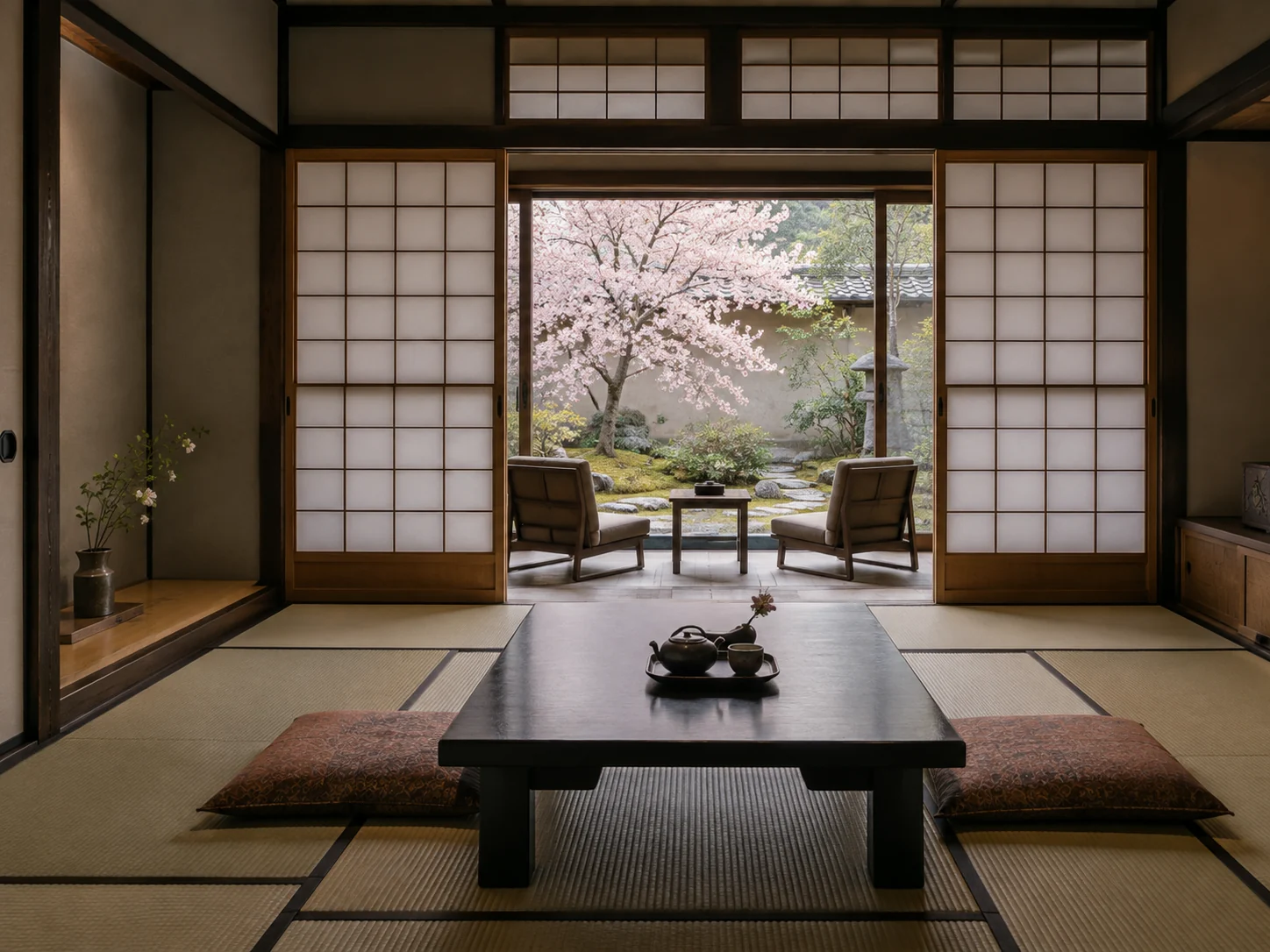 和室 桜の室内