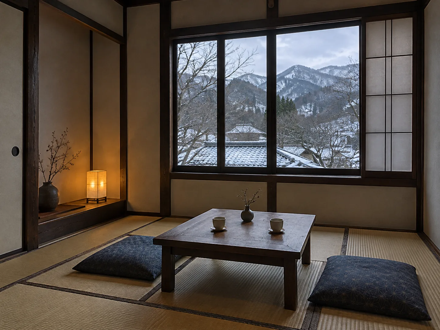 本館和室 雪見の室内
