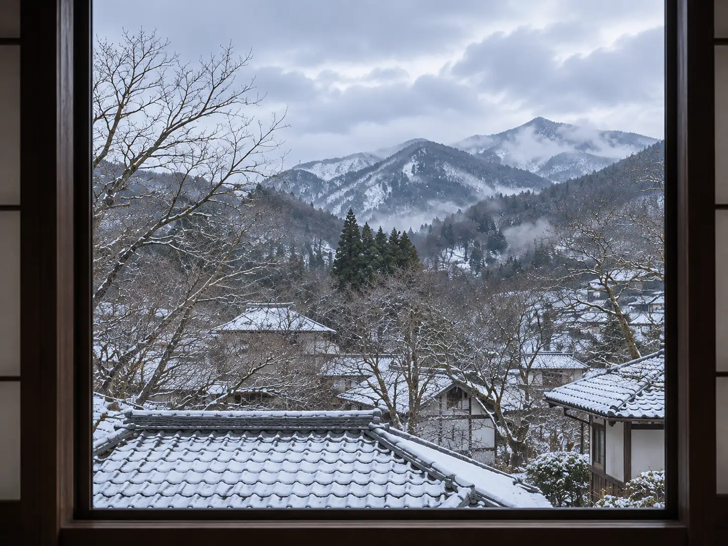本館和室 雪見の眺望